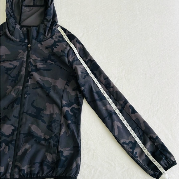 Zyia Forest Camo Zipper Hoodie Jacket black and gray camo Women - Picture 9 of 16